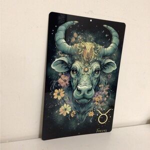 horoscope metal tin Sign, taurus , horoscope Wall Art